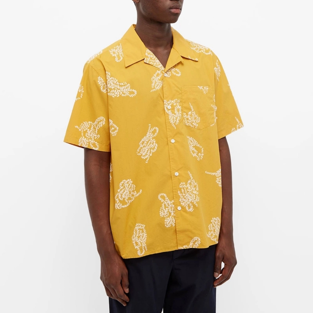 Norse Projects Carsten Print Cotton Shirt L